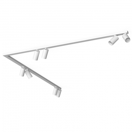 Plafoniera pentru colt cu spoturi MONO VIII, alb, 8*GU10, lungime 200 cm - NOWODVORSKI