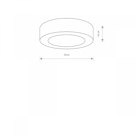 Plafoniera pentru exterior LED MERIDA, grafit/alb, 3000K, IP54, 540 lm, diametru 20 cm - NOWODVORSKI  9514 [1]