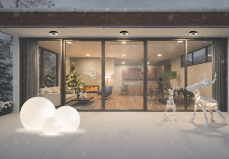 Plafoniera pentru exterior LED MERIDA, grafit/alb, 3000K, IP54, 540 lm, diametru 20 cm - NOWODVORSKI  9514 [2]