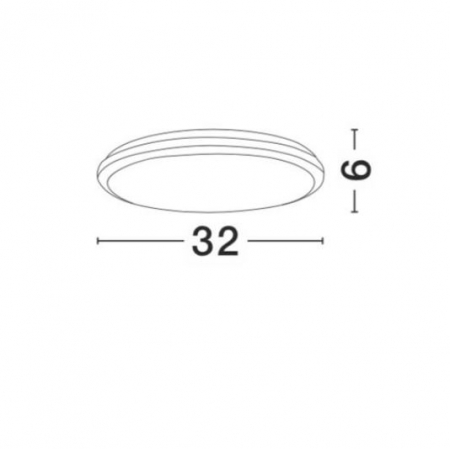 Plafoniera pentru exterior LED TOMMY, gri/alb, 3000K, IP54, 2400 lm, diametru 32 cm - NOVA LUCE [1]