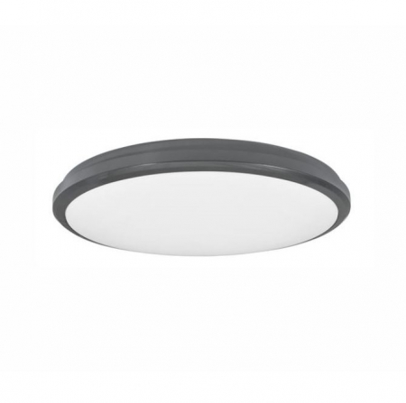 Tavan - Plafoniera pentru exterior LED TOMMY, gri/alb, 3000K, IP54, 2400 lm, diametru 32 cm - NOVA LUCE