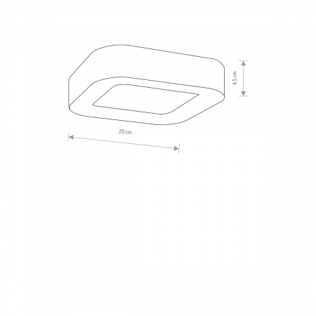 Plafoniera pentru exterior grafit LED PUEBLA, 3000K, IP54, lungime 20 cm - NOWODVORSKI [6]