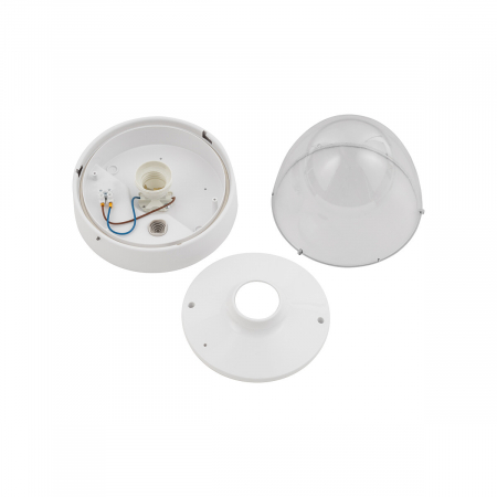 Plafoniera pentru exterior NOOK, alb/transparent, 1*E27, IP44, diametru 18 cm - NOWODVORSKI [3]