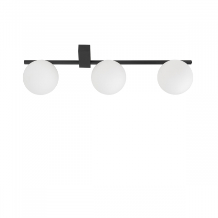 Iluminat zona living - Plafoniera PIK III, negru/alb, lungime 67 cm - NOWODVORSKI