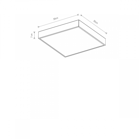 Plafoniera QUAD alba, 15W, dimensiune 30 cm - NOWODVORSKI [7]
