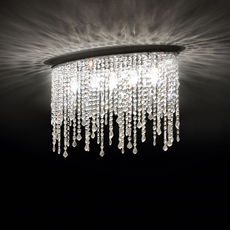 Lustra tip plafoniera RAIN PL3 crom, 3*E14, 40W, lungime 40 cm - IDEAL LUX [1]