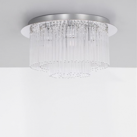 Plafoniere - Plafoniera ROSARNO crom, 6*G9, 5W, diametru 35 cm - NOVA LUCE