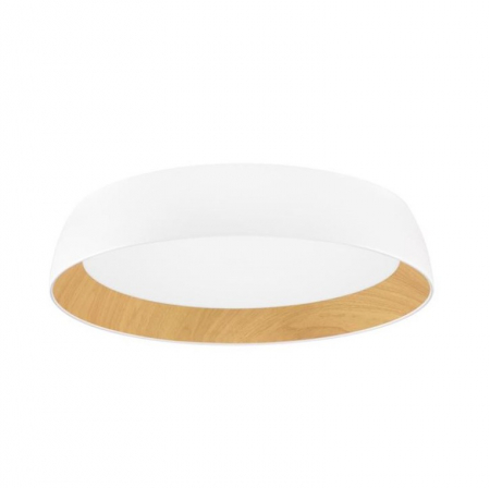 LED - Plafoniera rotunda LED SIGI, alb/lemn, dimabila, 3000K, 4201Lm, diametru 60 cm - NOVA LUCE