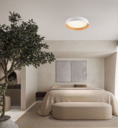 Plafoniera rotunda LED SIGI, alb/lemn, dimabila, 3000K, 4201Lm, diametru 60 cm - NOVA LUCE [3]