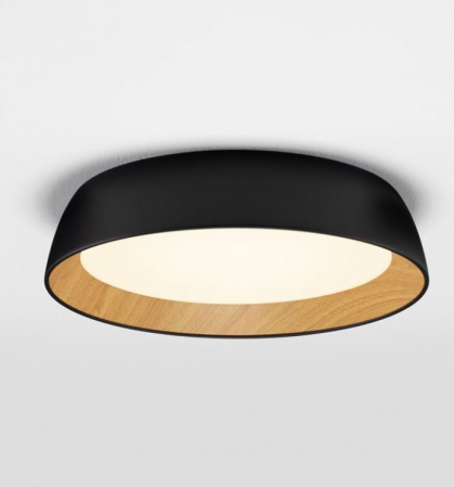 Plafoniera rotunda LED SIGI, negru/lemn, dimabila, 3000K, 3081Lm, diametru 45 cm - NOVA LUCE [2]