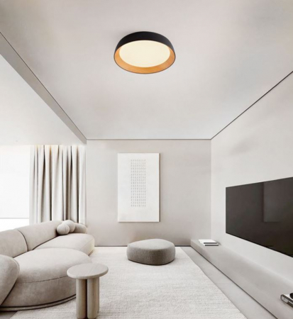 Plafoniera rotunda LED SIGI, negru/lemn, dimabila, 3000K, 4201Lm, diametru 60 cm - NOVA LUCE [3]