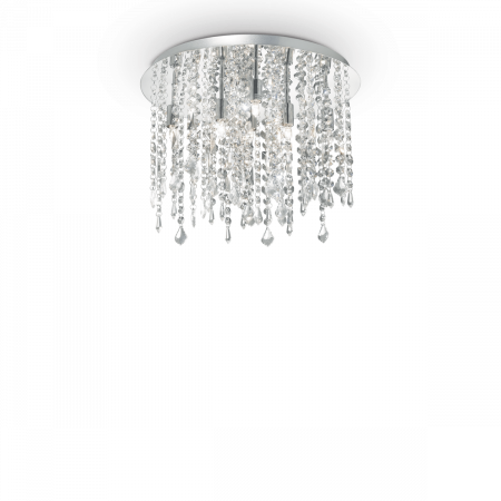 Corpuri de iluminat - INTERIOR - Lustra tip plafoniera ROYAL PL8 crom, 8*G9, 40W, diametru 40 cm - IDEAL LUX