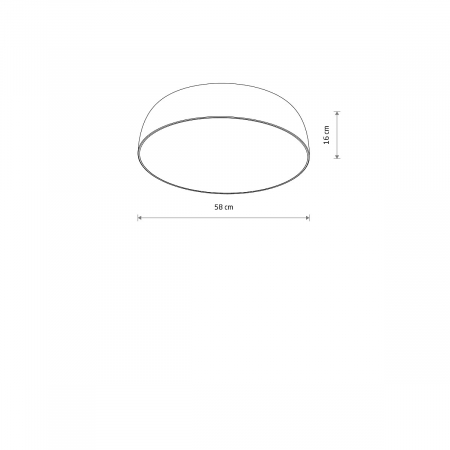 Plafoniera SATELLITE M alba, diametru 58 cm - NOWODVORSKI 8017 [4]