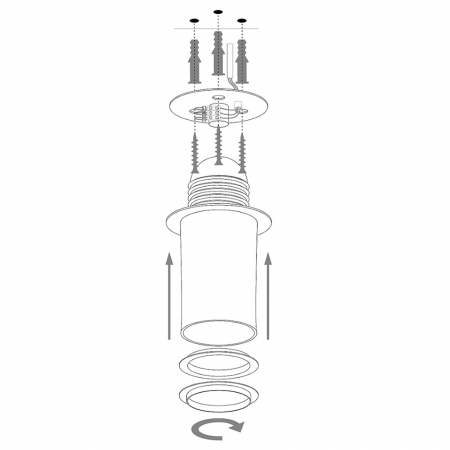 Plafoniera SFERA negru/auriu, 1*E27, 60W, diametru 70 cm - SIGMA [3]