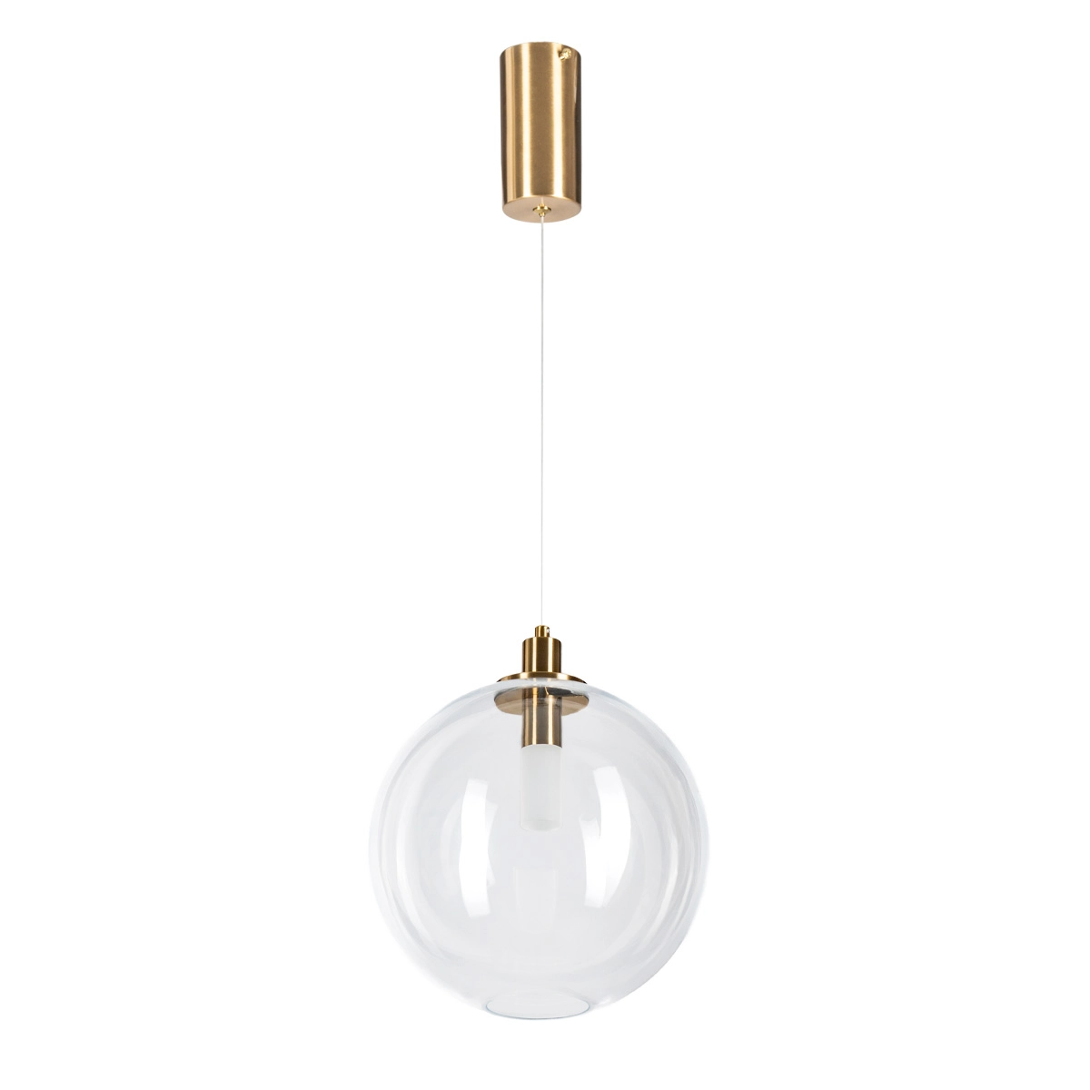 Lampă suspendată LED POLAR, auriu/transparent, diametru 25 cm - ALTAVOLA DESIGN [1]