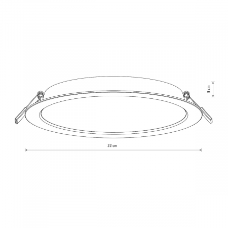 Spot incastrat MYKONOS LED, alb, 24W, 4000K, diametru 22 cm - NOWODVORSKI [6]