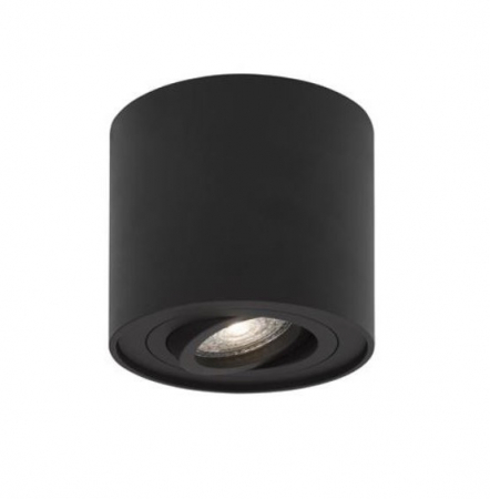 Corpuri de iluminat - INTERIOR - Spot aplicat orientabil GOZZANO, negru, 1*GU10, diametru 8 cm - NOVA LUCE