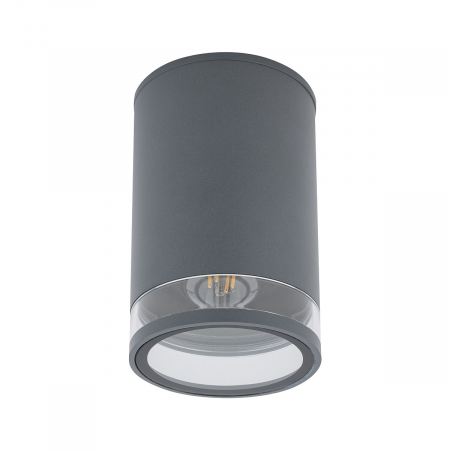 Corpuri de iluminat - EXTERIOR - Spot aplicat pentru exterior ROCK, grafit, 1*E27, IP44,  diametru 11 cm - NOWODVORSKI 10687