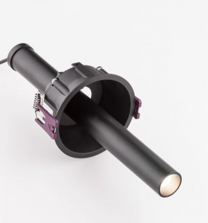 Spot incastrat LED ZETAN negru, 3000k, 720 lm, inaltime 25 cm - NOVA LUCE [1]