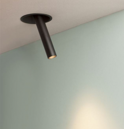 LED - Spot incastrat LED ZETAN negru, 3000k, 720 lm, inaltime 25 cm - NOVA LUCE