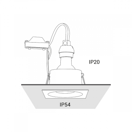 Spot incastrat baie DELTA, negru, 1*GU10, IP54, dimensiune 8.5 cm - NOWODVORSKI [3]