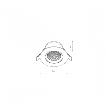 Spot incastrat orientabil LED EGINA, alb, 4000K, IP20, 370 lm, diametru 9 cm - NOWODVORSKI [3]
