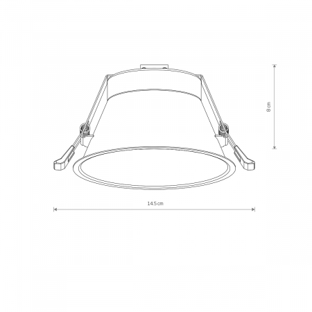 Spot incastrat UNO L, alb, 1*GX53, IP 20, diametru 14.5 cm - NOWODVORSKI [5]