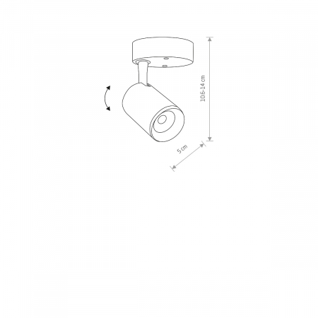 Spot LED negru IRIS 7W - nowodvorski [1]