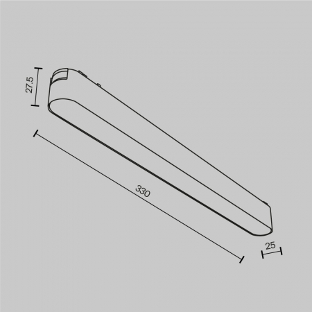 Spot liniar LED BASIS pentru sina magnetica RADITY, 4000K, 16W, 900 lm, lungime 33 cm - MAYTONI [4]