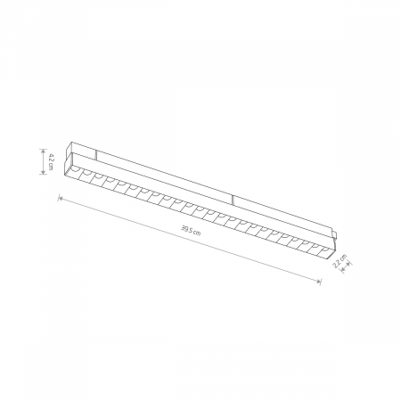 Spot liniar LED FOCUS pentru sina magnetica LVM, negru, 15W, 3000K, lungime 39.5 cm - NOWODVORSKI [3]