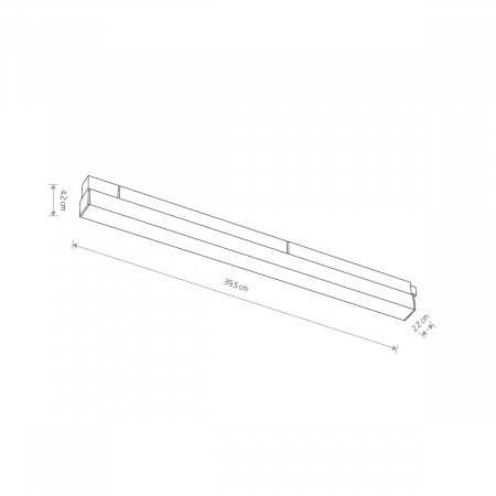 Spot liniar LED LINE pentru sina magnetica LVM, negru, 15W, 3000K, lungime 39.5 cm - NOWODVORSKI [3]