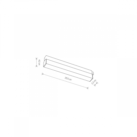 Spot liniar LED LINE pentru sina magnetica LVM, negru, 9W, 3000K, lungime 20.5 cm - NOWODVORSKI [3]
