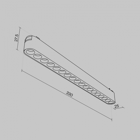 Spot liniar LED POINT pentru sina magnetica RADITY, 3000K, 16W, 1800 lm, lungime 33 cm - MAYTONI [4]