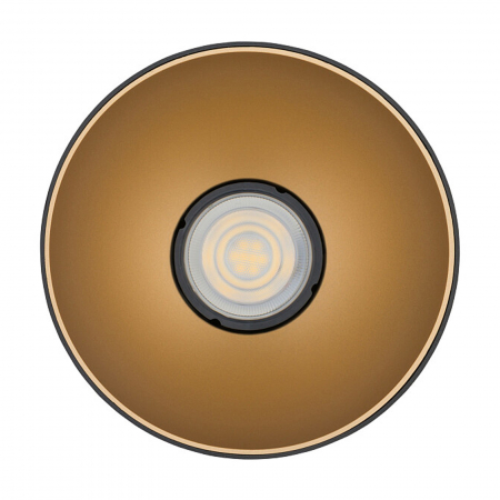 Spot aplicat tavan POINT TONE, negru/auriu, 1*GU10, 10W, diametru 12.7 cm - NOWODVORSKI [1]