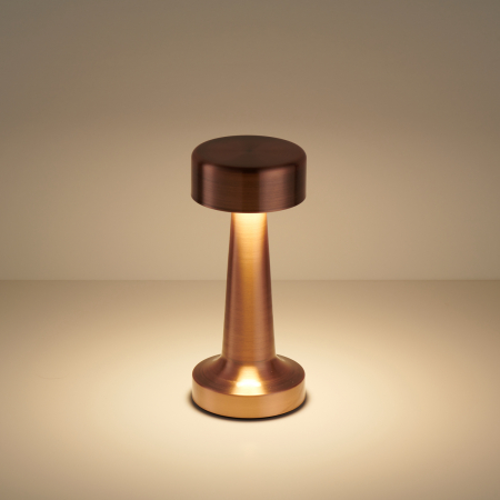 Lampa de masa LED TAVOLO A, cupru, incarcare USB [2]