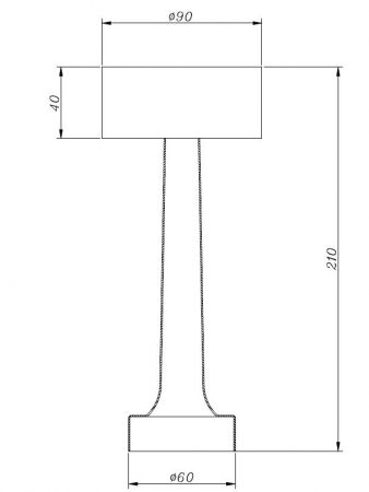 Lampă de masă LED TAVOLO A, argintie, 21 cm, incarcare USB [4]
