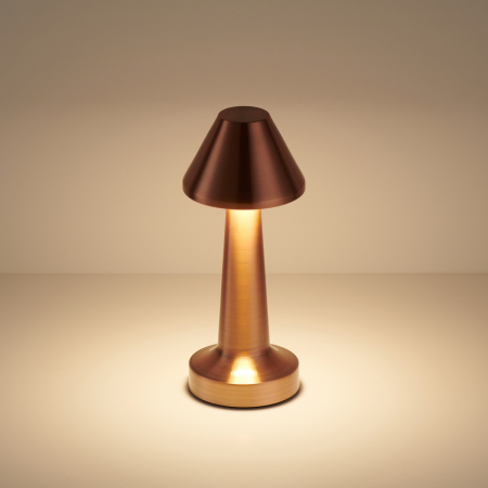 Lampă de masă LED TAVOLO B, cupru, incarcare USB LED [2]