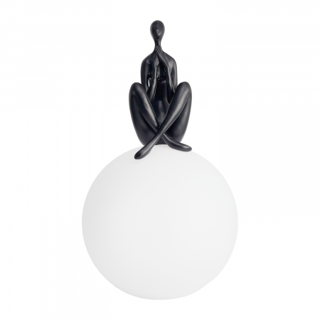 Veioze - Lampă de masă WOMAN-3, neagră, 35 cm - Step into Design