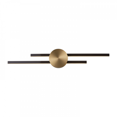 Aplică de perete LED CENTRO, negru/alama, 3000K [3]