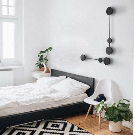 Lampa de perete neagra LED CLEX-2_86 cm - Step into Design [3]