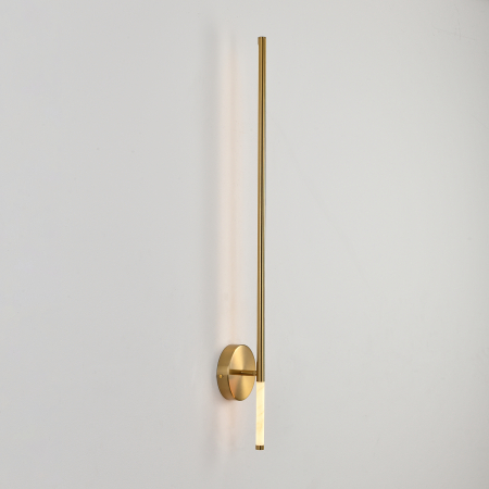 Aplică de perete LED FRESCO, auriu/alabastru, 65 cm [4]