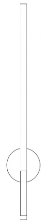 Aplică de perete LED FRESCO, auriu/alabastru, 3000 K, 125 cm [7]