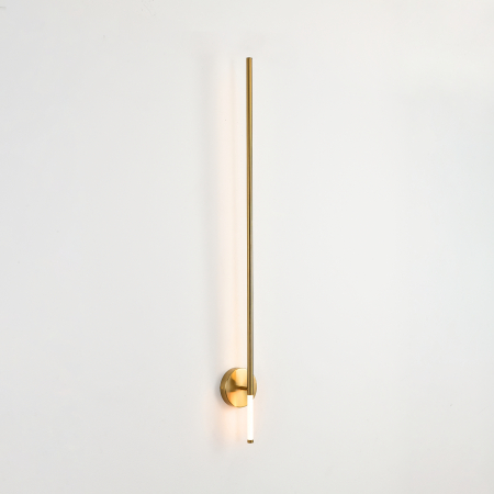 Aplică de perete LED FRESCO, auriu/alabastru, 3000 K, 125 cm [1]