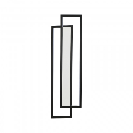 Aplică de perete LED SYMMETRY, negru/alb, 3000 K, 100 cm