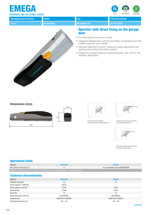 kit automatizare usa basculanta garaj Came Emega [2]