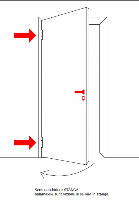 Usa din aluminiu volumetrica cu sticla, cu mâner alama cu broasca automata de siguranta [7]