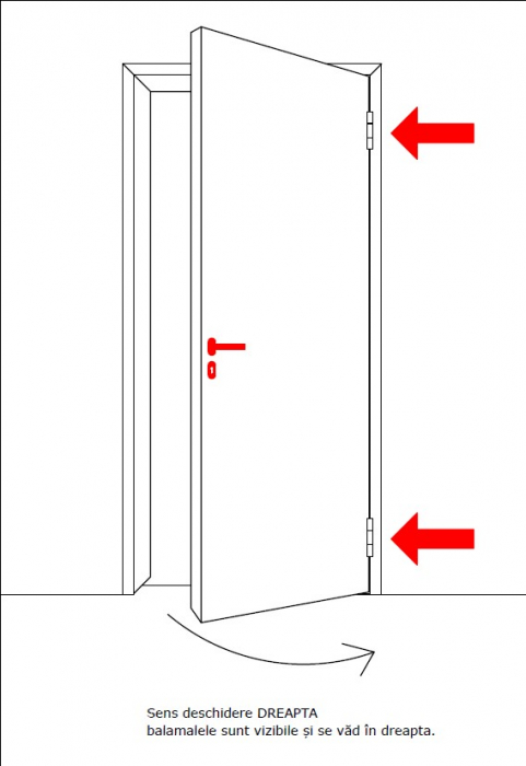 Usa din aluminiu plina plus furnir cu broasca automata de siguranta [12]