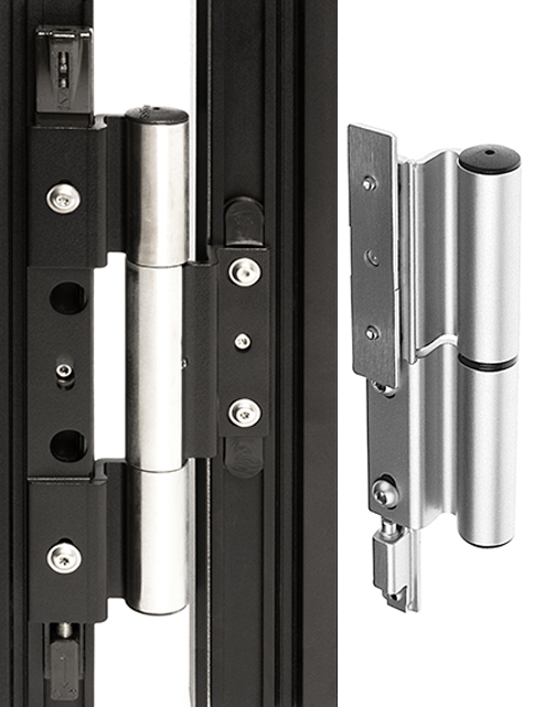 Usa din aluminiu plina cu mâner ascuns cu broasca automata de siguranta [8]