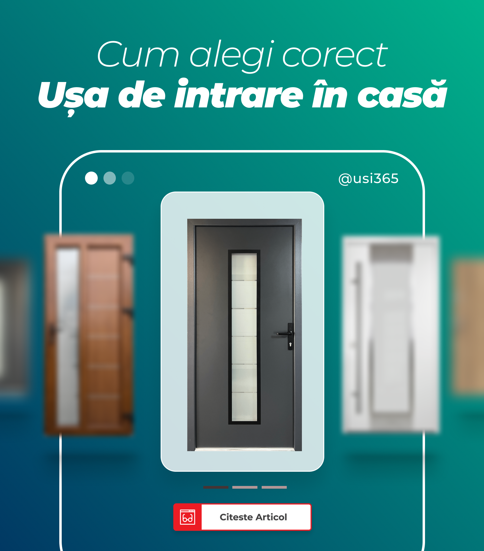 5 lucruri pe care le verifici atunci cand alegi usa de exterior pentru casa