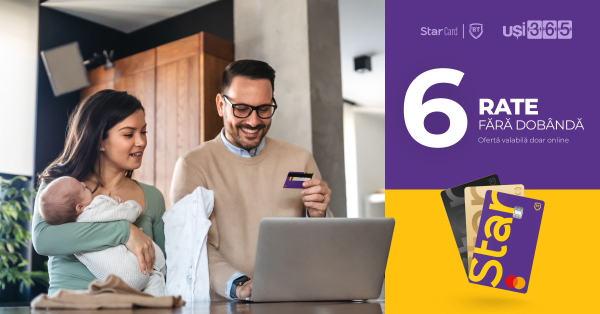 Cumpără uși online în rate cu 0% dobândă